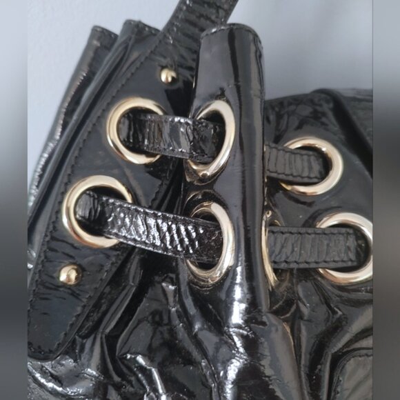 Jimmy Choo Ramona patent leather shoulder bag w/COA EUC - Picture 3 of 11